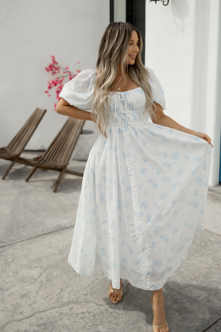 Amore floral milk maid dress